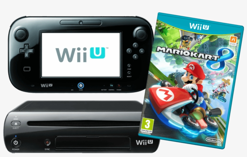 Mario Kart 8 For Nintendo Wii U - Nintendo Wii U Wii U Gamepad - Wireless - Black, transparent png