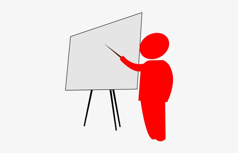 The Teacher Pointed To The Explanation On Blackboard - Teacher, transparent png