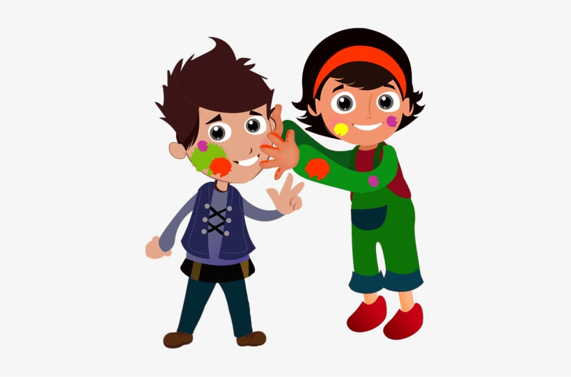 Holi Png - Holi Pictures In Cartoon, transparent png