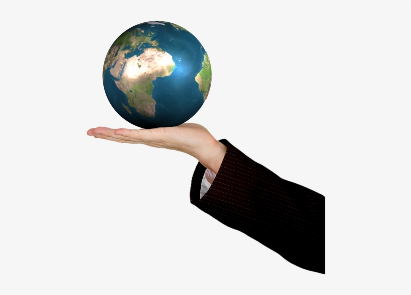 Business Woman Holding The World Png Image - Business Png, transparent png