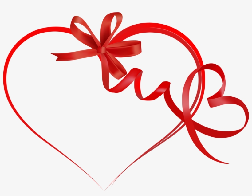 Heart Png Background Image - Heart Ribbon Png, transparent png