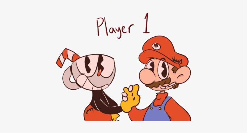 2 - Cuphead And Mugman Vs Mario And Luigi, transparent png