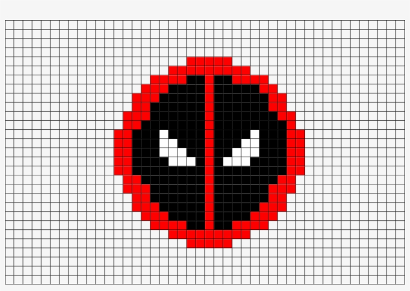 Deadpool Logo Pixel Art, transparent png