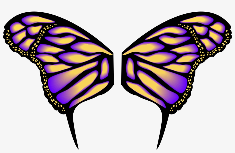Big Image - Clip Art Butterfly Wings, transparent png