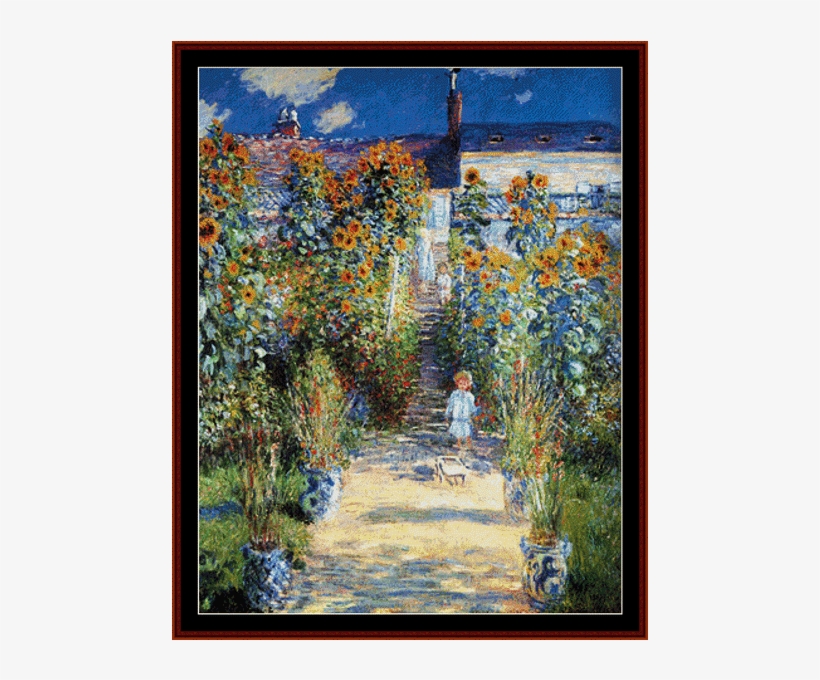 Artists Garden At Vetheuil - Artist's Garden At Vetheuil, transparent png