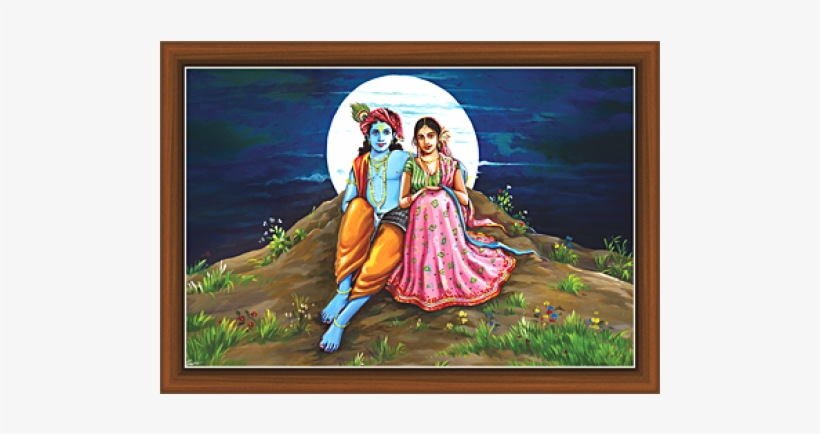 Radha Krishna Paintings - Radha Krishna Painting, transparent png