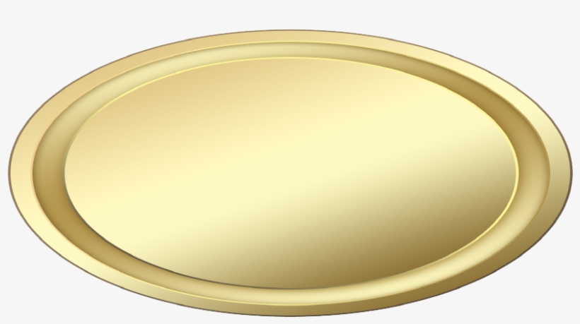 Gold Oval Button - Gold Oval Png, transparent png