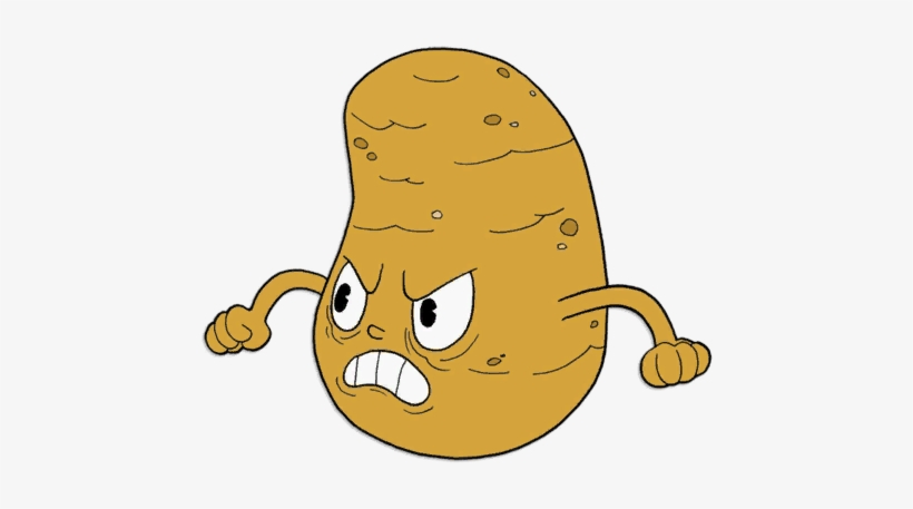 Potato - Cuphead The Root Pack Potato, transparent png