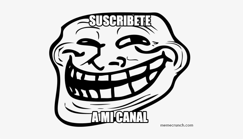 Generate A Meme Using Trollface - Troll Face, transparent png