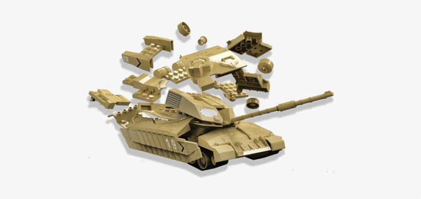 Airfix J6010 - Quick Build Challenger Tank Model Kit, transparent png