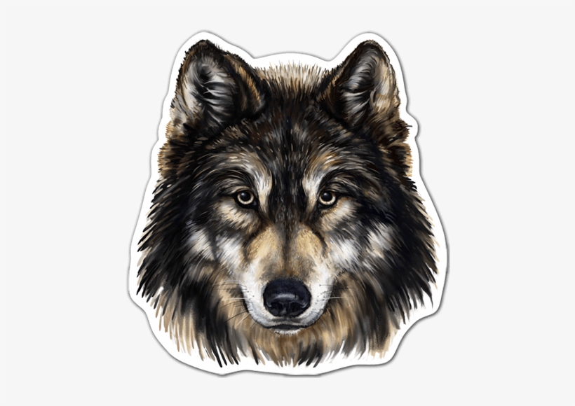 Car & Motorbike Stickers - Head Of A Wolf, transparent png