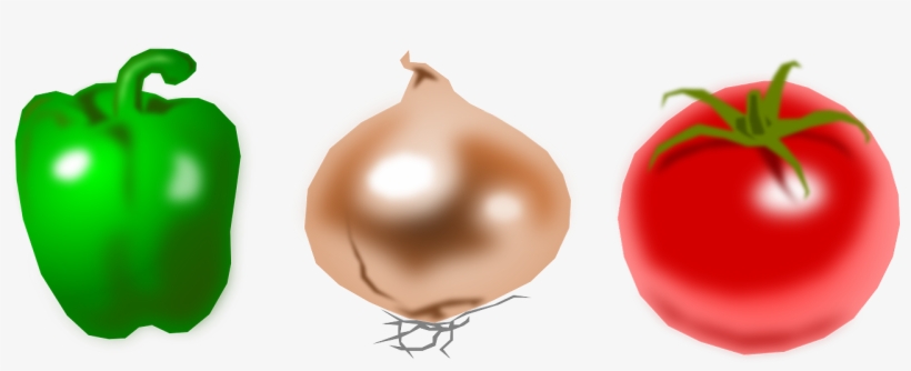 Tomato Clipart Pepper Plant - Tomato And Onion Clipart, transparent png