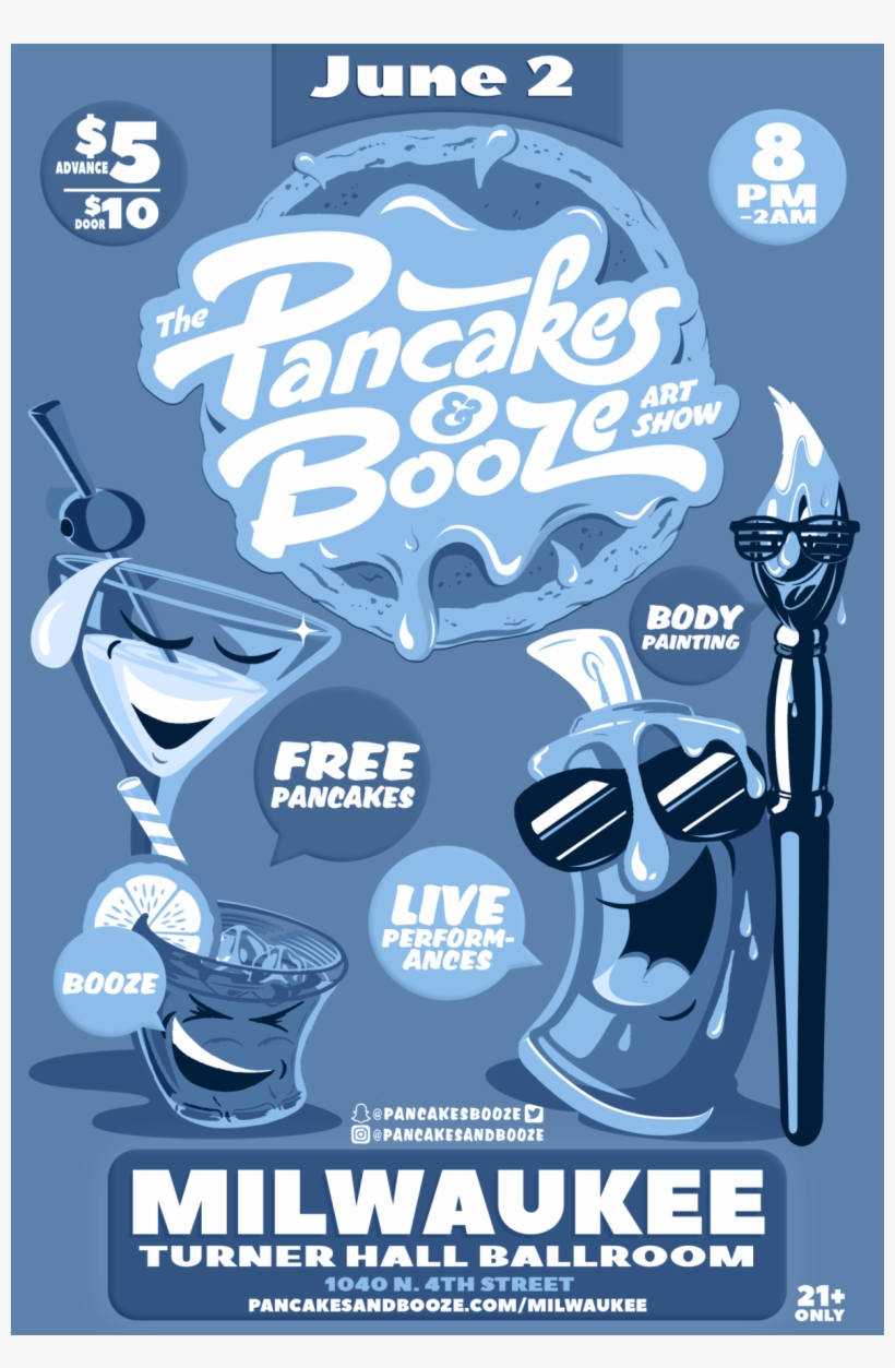 Pancakes & Booze Mke - The Cabooze, transparent png