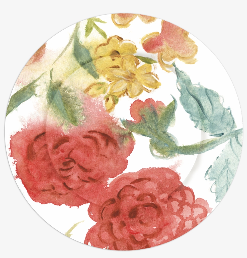 Ff1660 Watercolor Garden Snippet - Motif, transparent png