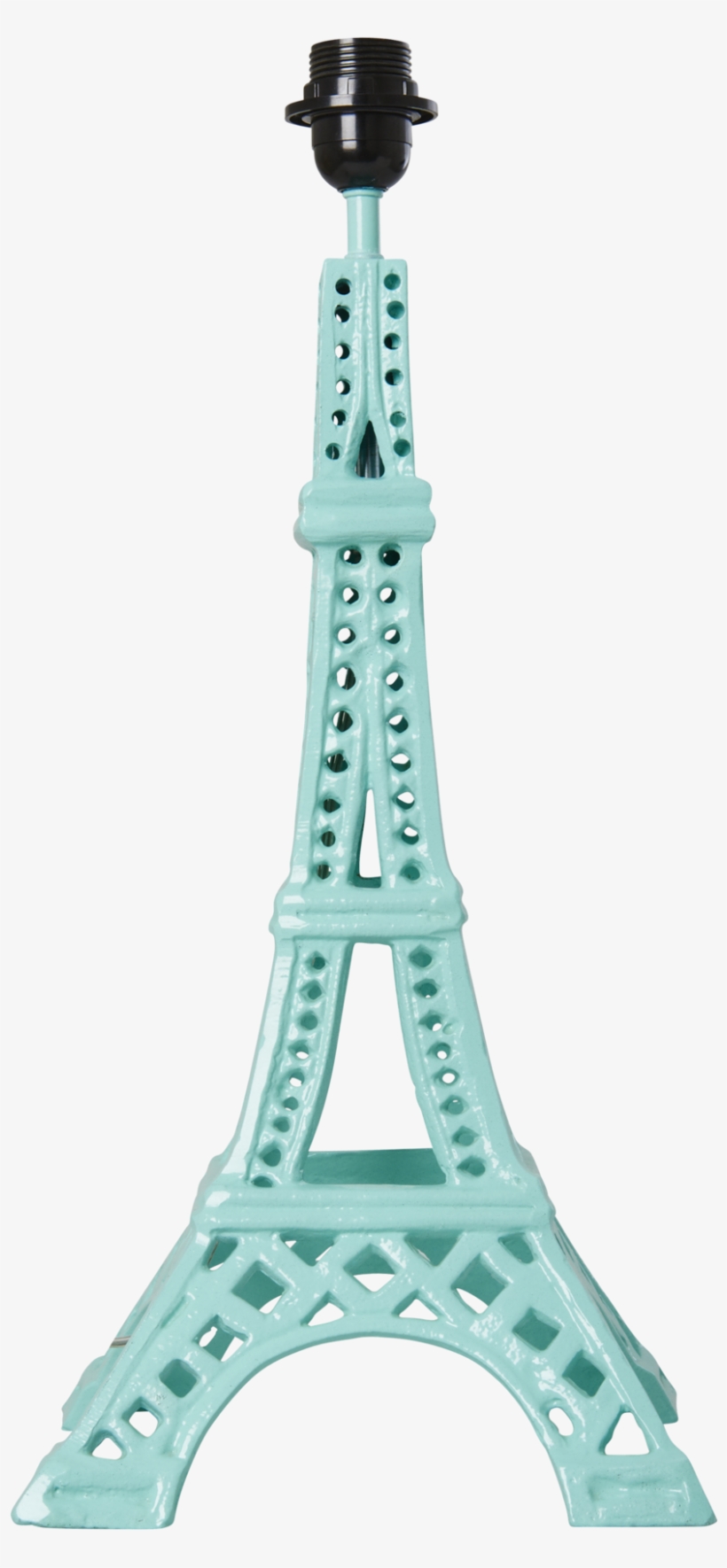 Metal Eiffel Tower Table Lamp In Mint - Turquoise Eiffel Tower Lamp, transparent png