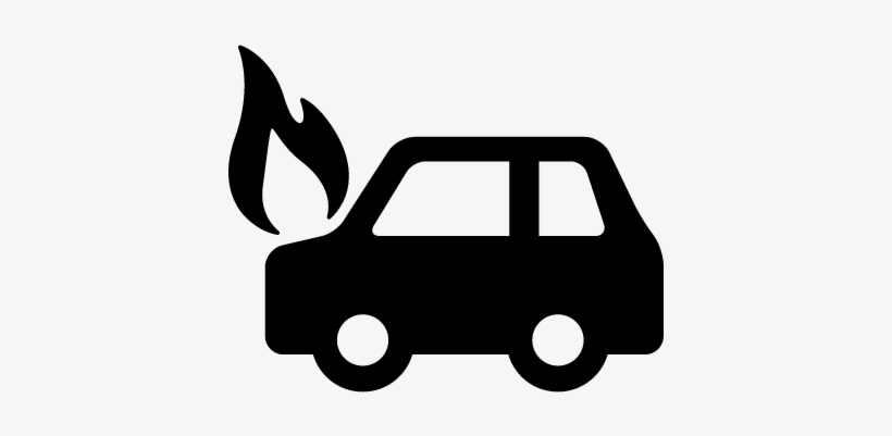 Car On Fire Vector - Air Pollution Icon Png, transparent png