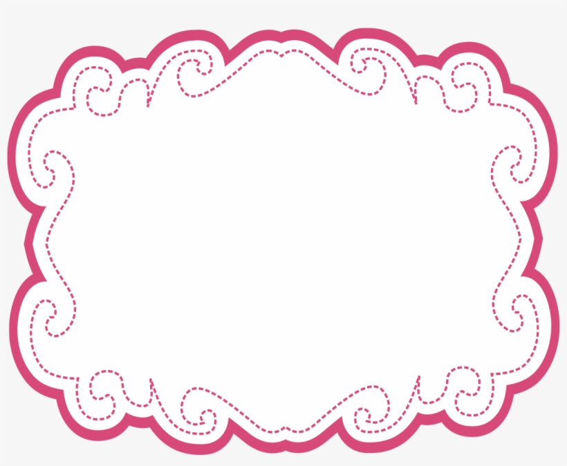 Frame Peppa Pig Princesa - Pink Glitter Frame Png, transparent png