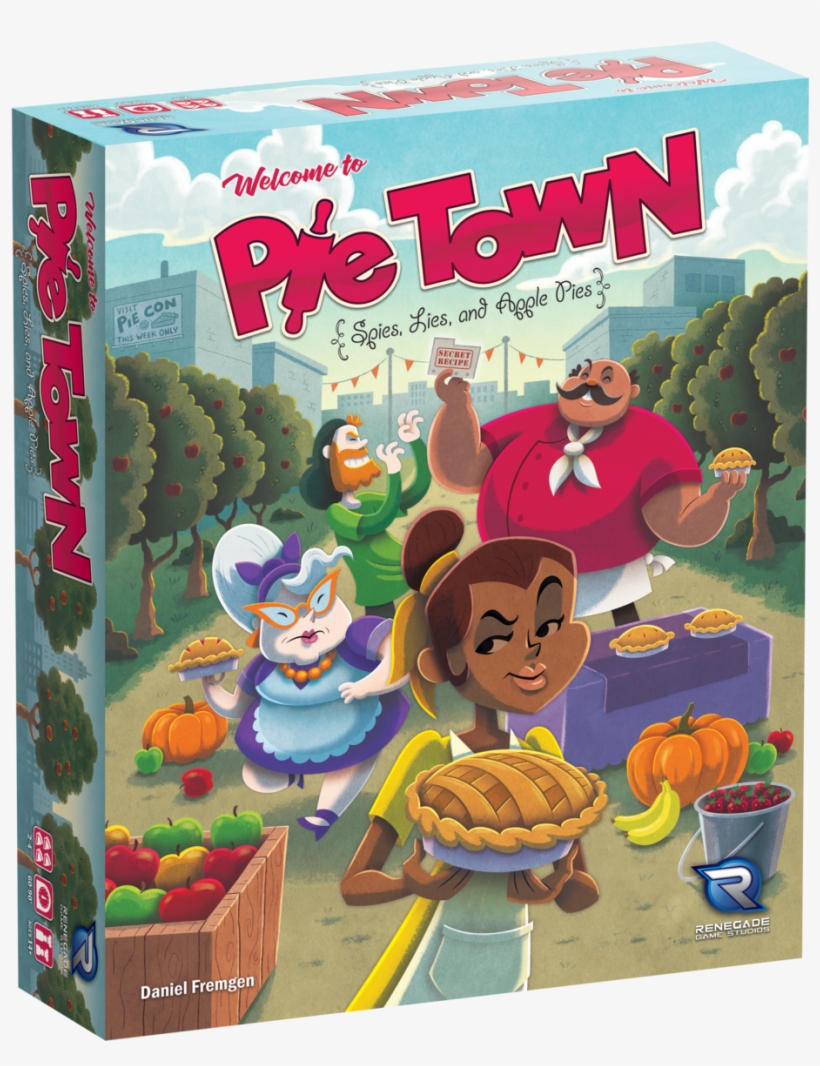 Pietown Box 3d Rgb - Pie Town Board Game, transparent png