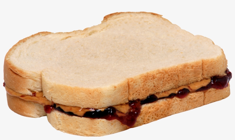 Peanut Butter Jelly Sandwich - Peanut Butter And Jelly Sandwich, transparent png