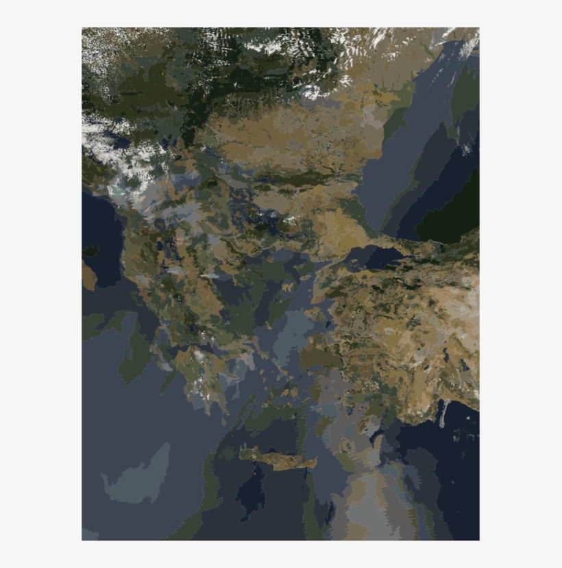 Satellite Imagery Aqua Republic Of Macedonia Greece - Balkan Peninsula, transparent png