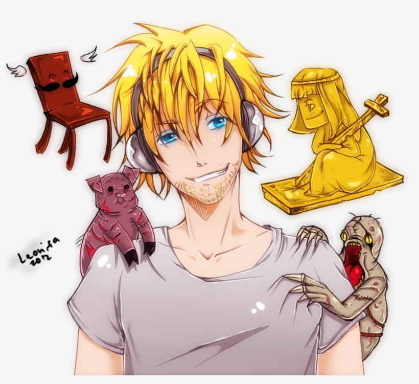 Pewdiepie Hair Human Hair Color Cartoon Fictional Character - Pewdiepie In Anime, transparent png