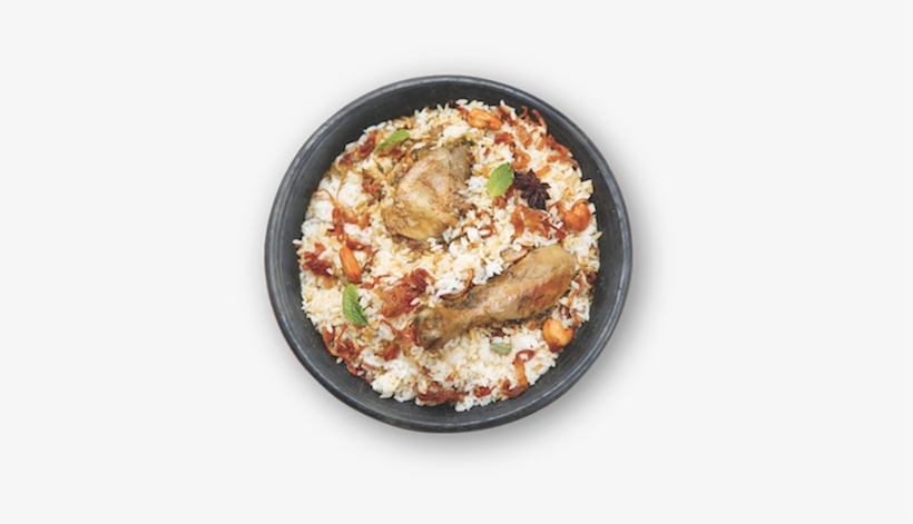Chicken Biryani Plate Png - Biryani Top View Png, transparent png