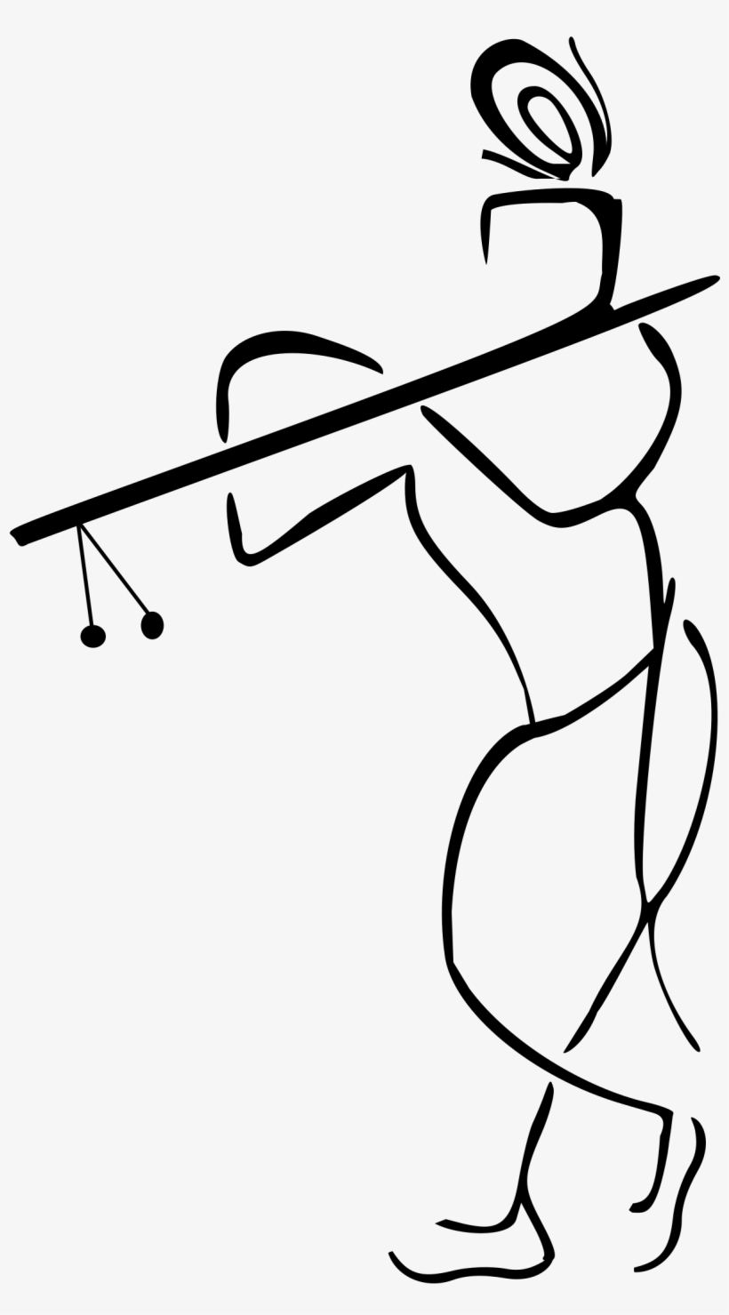 Big Image - Black And White Krishna, transparent png