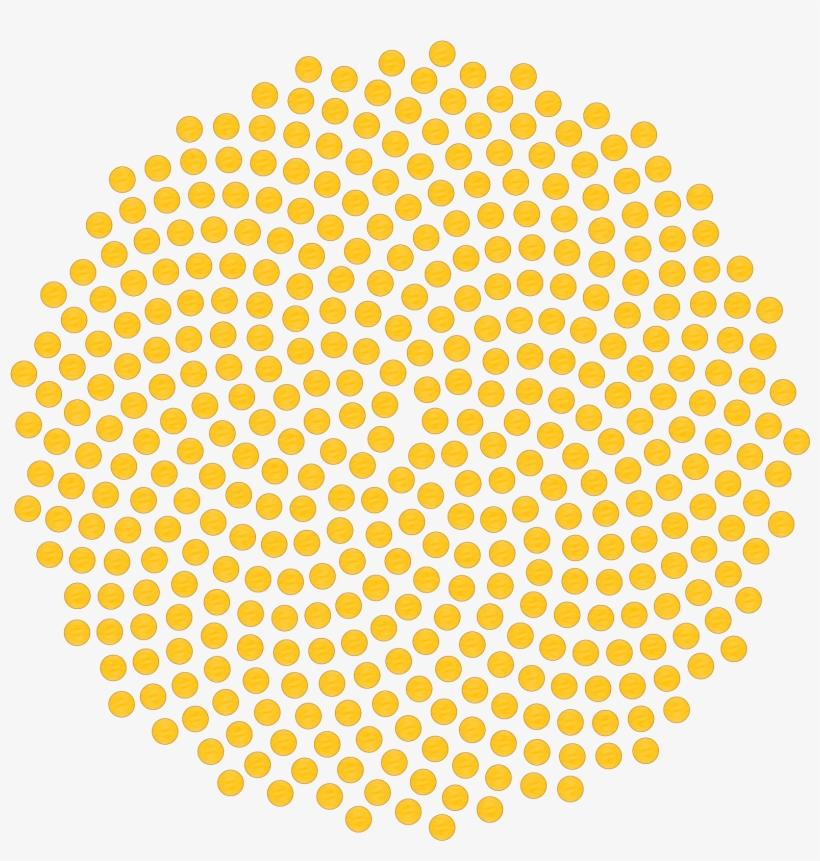 Sunflower Vector Pattern - Black And White Illusion Art, transparent png