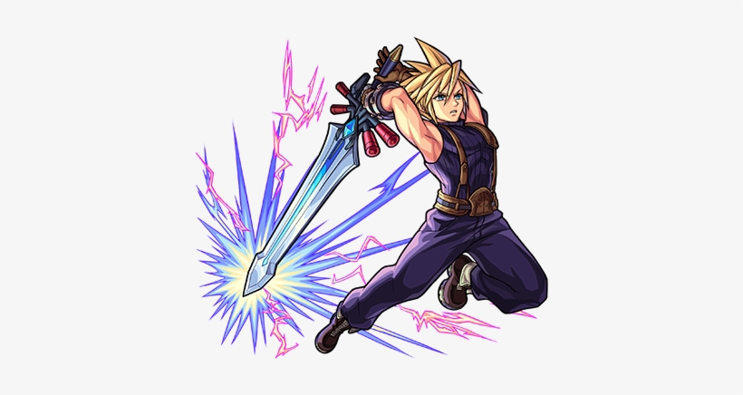 2486 - Cloud Strife Monster Strike, transparent png