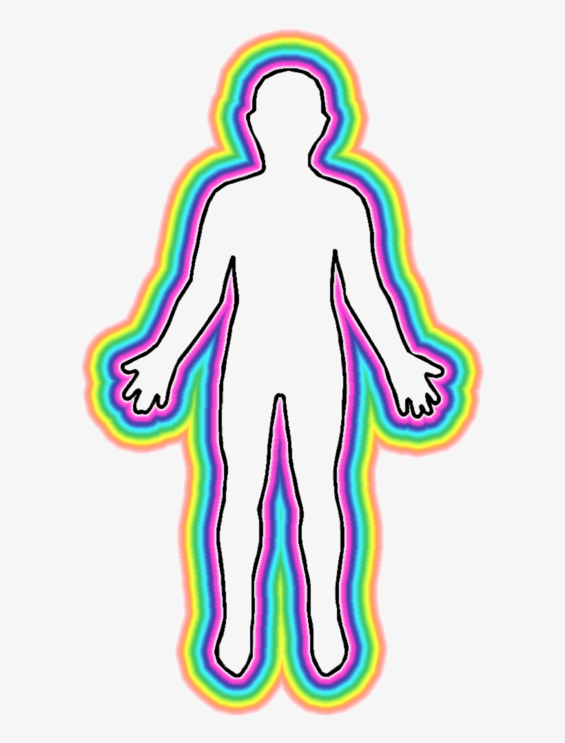 Outline Body Aura - Holistic Clipart, transparent png