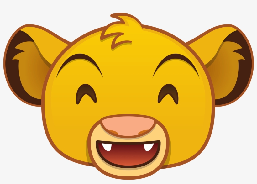 King Grin Transparent Png Stickpng Download - Disney Emoji Lion King, transparent png
