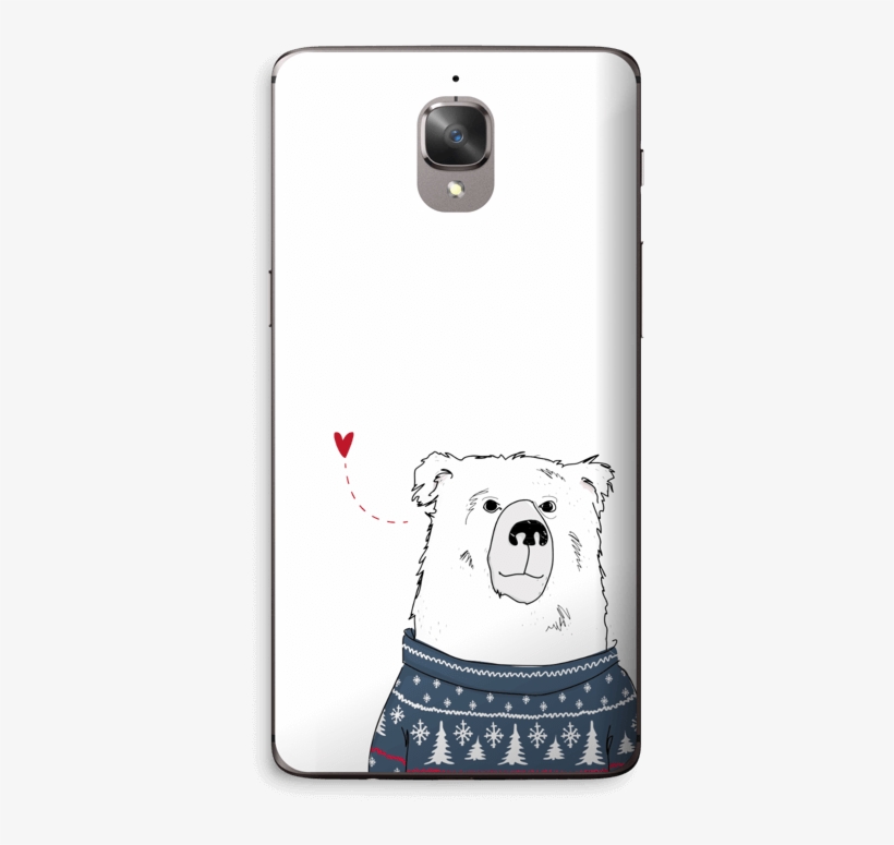 Polar Sweater Bear - Bären Herzen Bilder Auf Leinwand Winter Bear Von Juniqe, transparent png