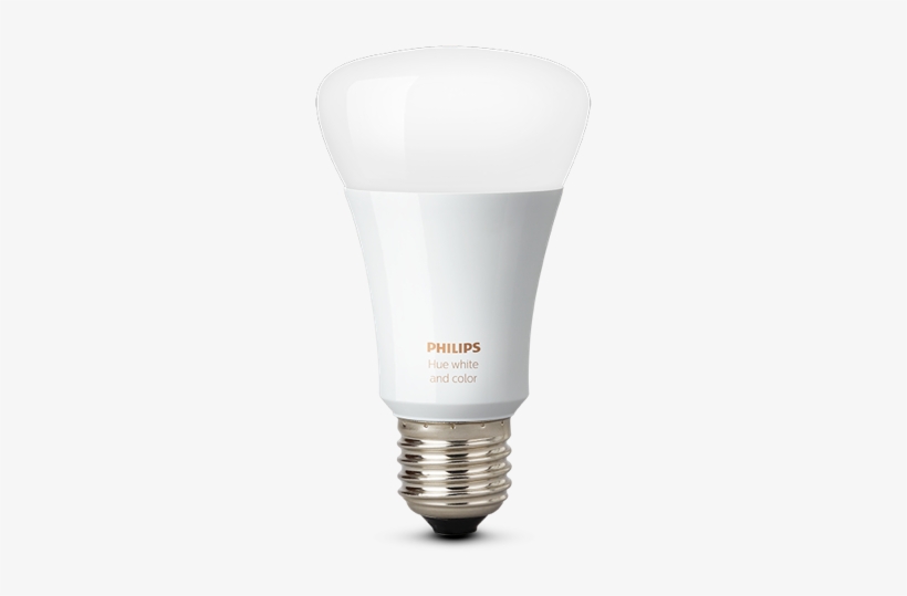 Philips Hue White And Color Ambiance A19 Single Bulb - 1x2 Philips Hue White + Color Ambiance Led Dim 10w, transparent png
