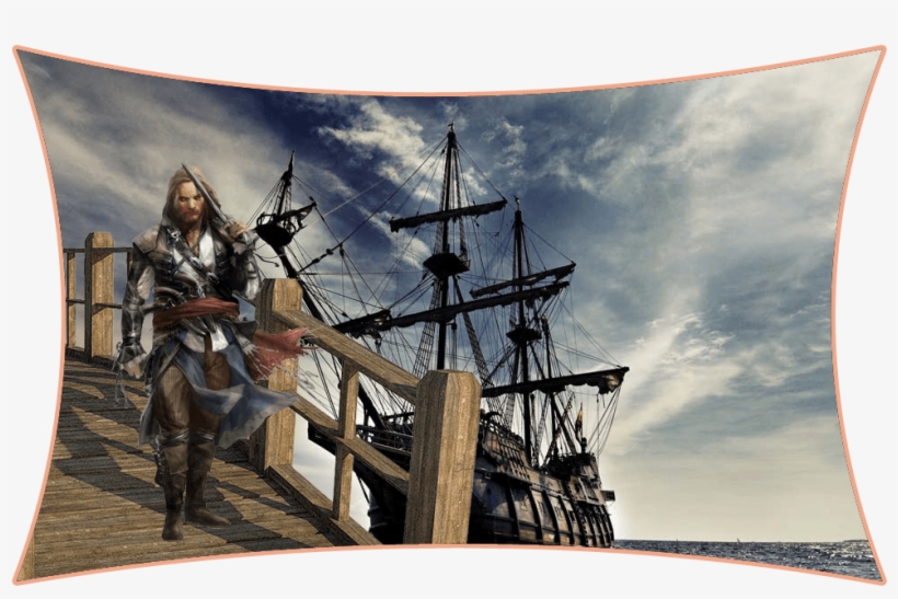 John Bowen - Sailing Ship Shower Curtain, transparent png
