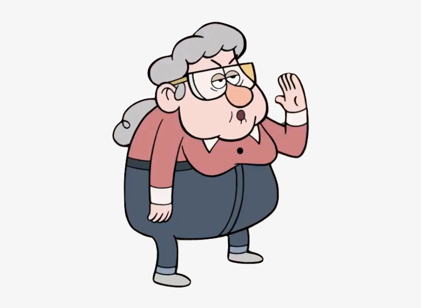 Unnamed Old Woman In Pink - Cartoon, transparent png