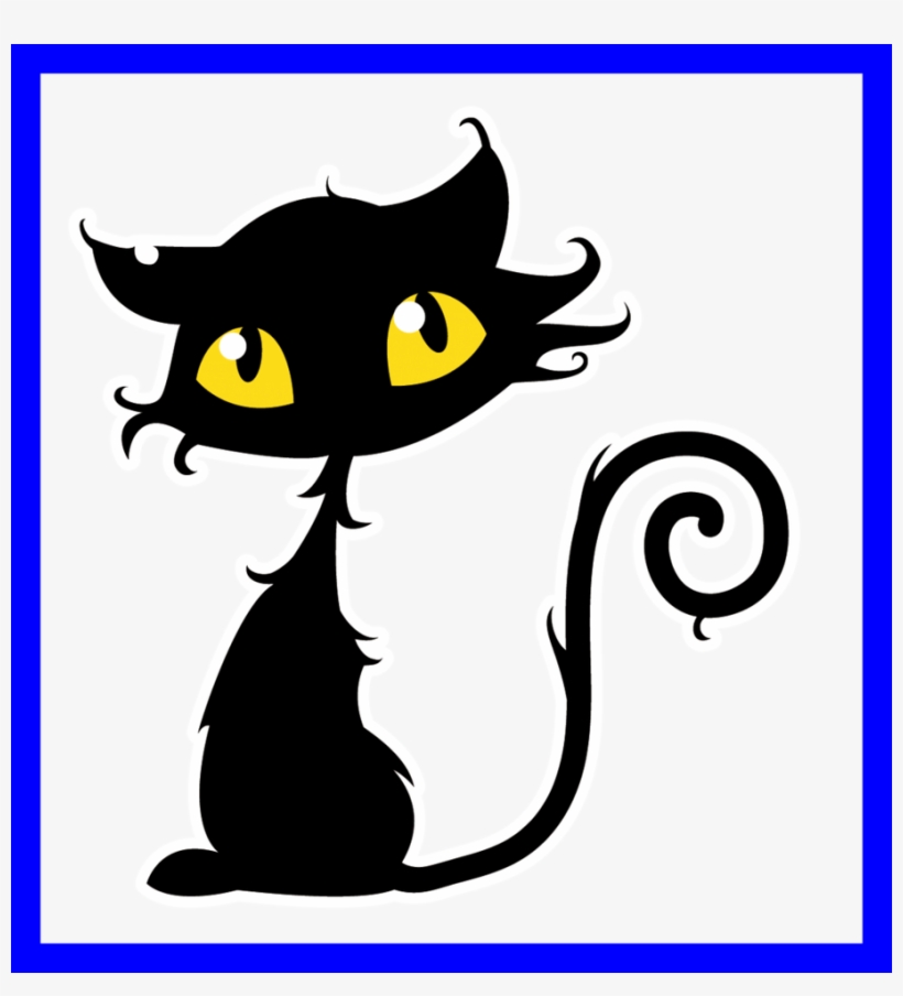 Cat Clipart Witch - Halloween Black Cat, transparent png