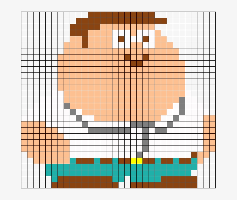 Peter Griffin Family Guy Perler Bead Pattern / Bead - Family Guy, transparent png
