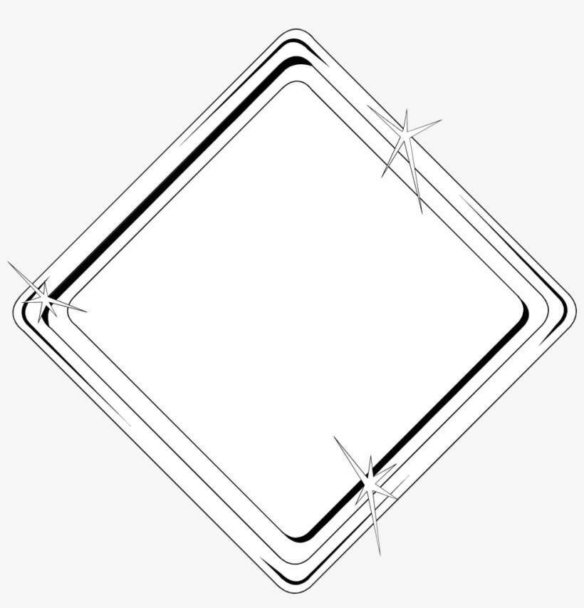 Black Diamond Shape Png - Serving Tray, transparent png