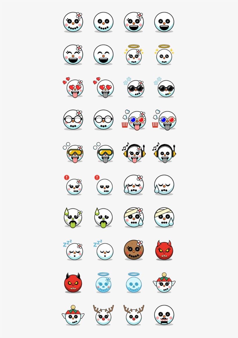 Sell Line Stickers Snoji Face Stickers, transparent png