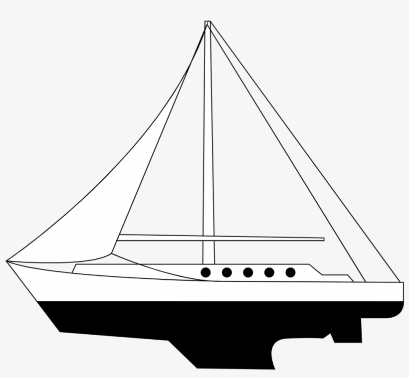 Sailboat Clipart Transparent - Sail Boat No Background, transparent png