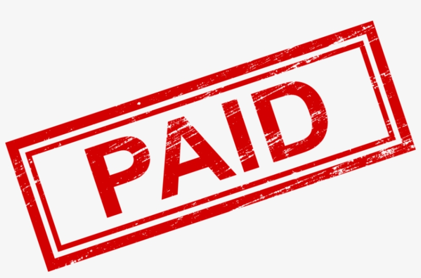 Free Png Paid Rectangle Stamp Png Images Transparent - Transparent Background Paid Png, transparent png