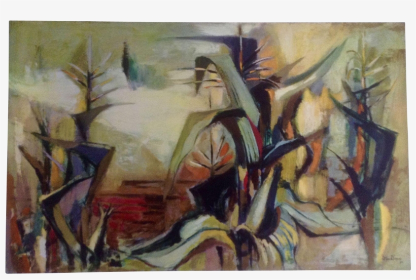 Dozier, Otis Marion 1960 Print Titled, Indian Corn - Modern Art, transparent png