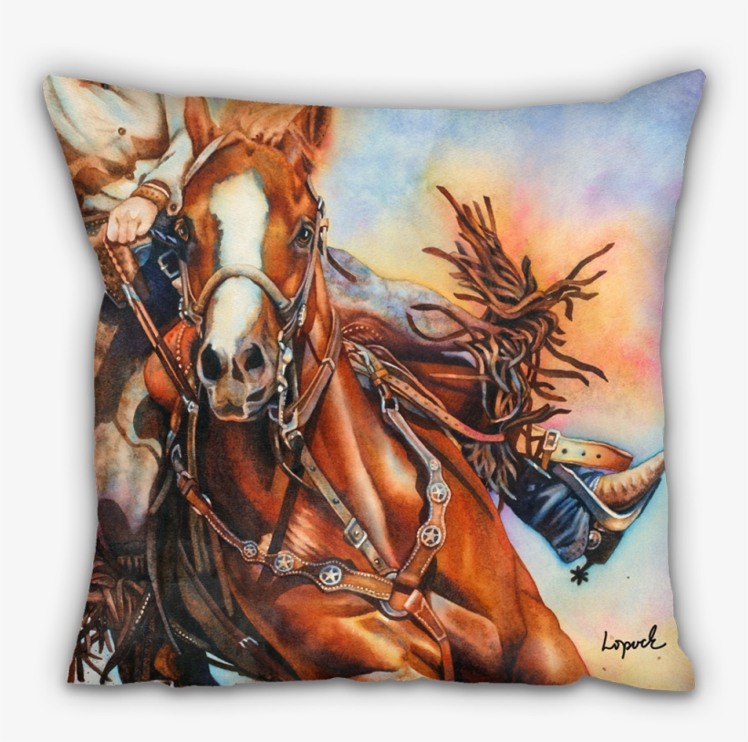 Parting Shot Accent Pillow - Watercolor Painting, transparent png