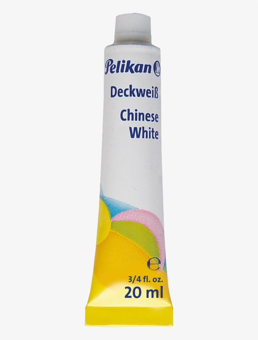 Chinese White Blister 1 Tube 20 Ml - Pelikan 732/3 Watercolor Replacement Tube: Chinese, transparent png