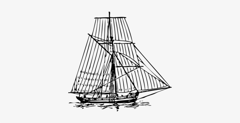 Sailboat, Boat, Ship, Sails, Yacht - Ship Of War Cutter, transparent png