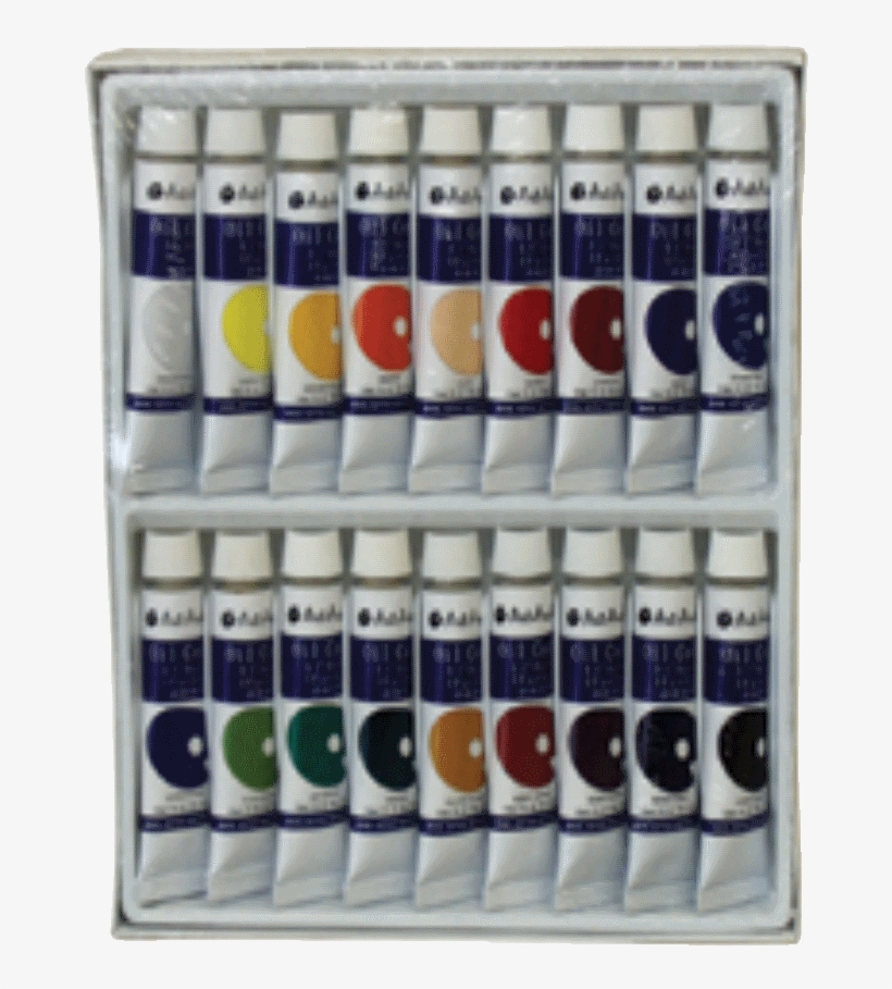 Supreme Reeves Oil Colours 18/set - Watercolor Paint, transparent png