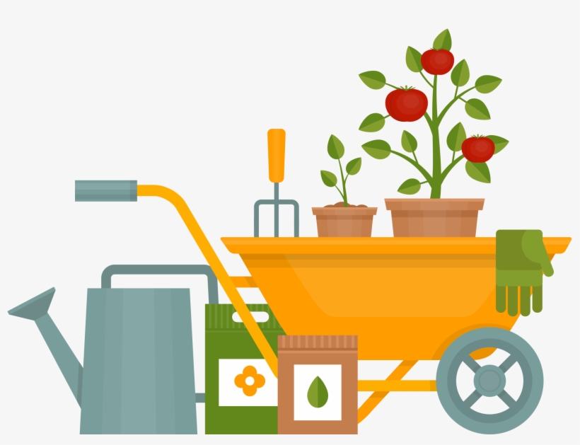 Clip Art Library Gardening Planters At Bretby Landscaping - Gardening Png, transparent png