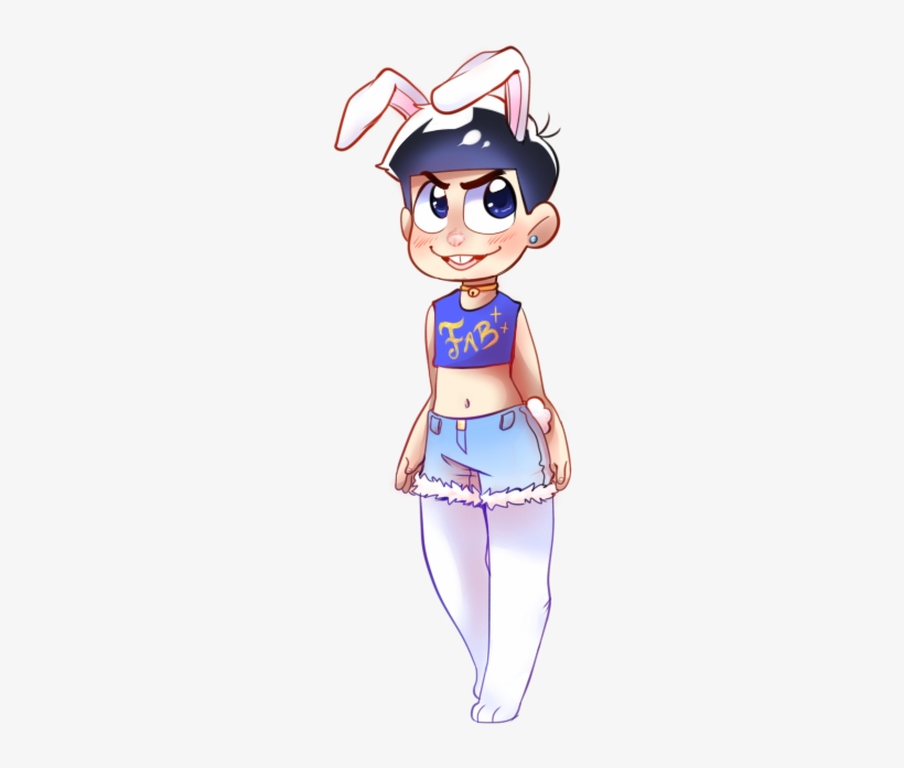 @bubbles-artblog Drew A Lil Bunny Kara For Me And I - Cartoon, transparent png