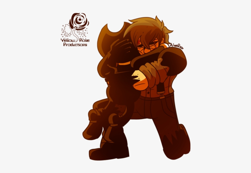 “after Everything, Henery Has Been Though - Bendy And The Ink Machine Fanart, transparent png