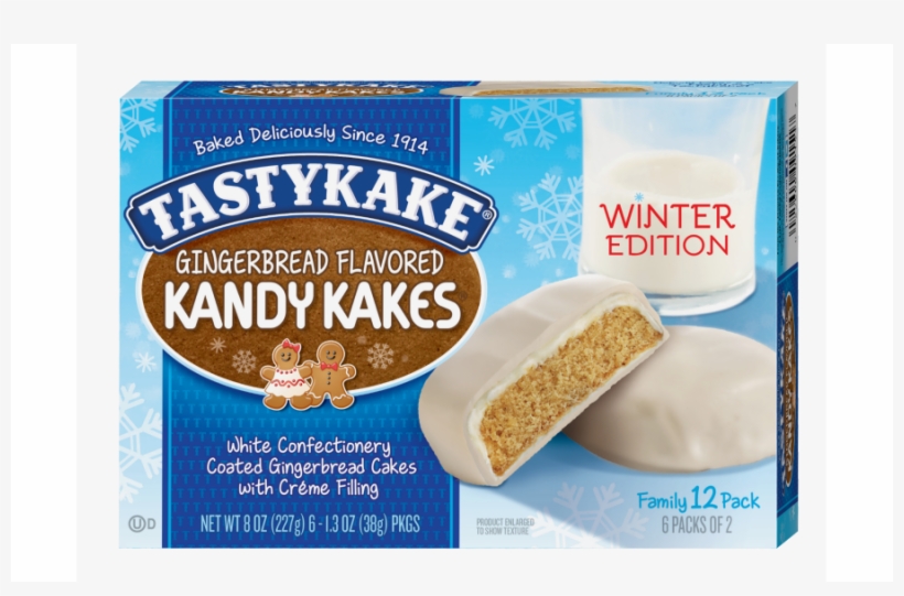 Gingerbread Kandy Kakes Consist Of White Confectionary - Tastykake Red Velvet Kandy Kakes, transparent png